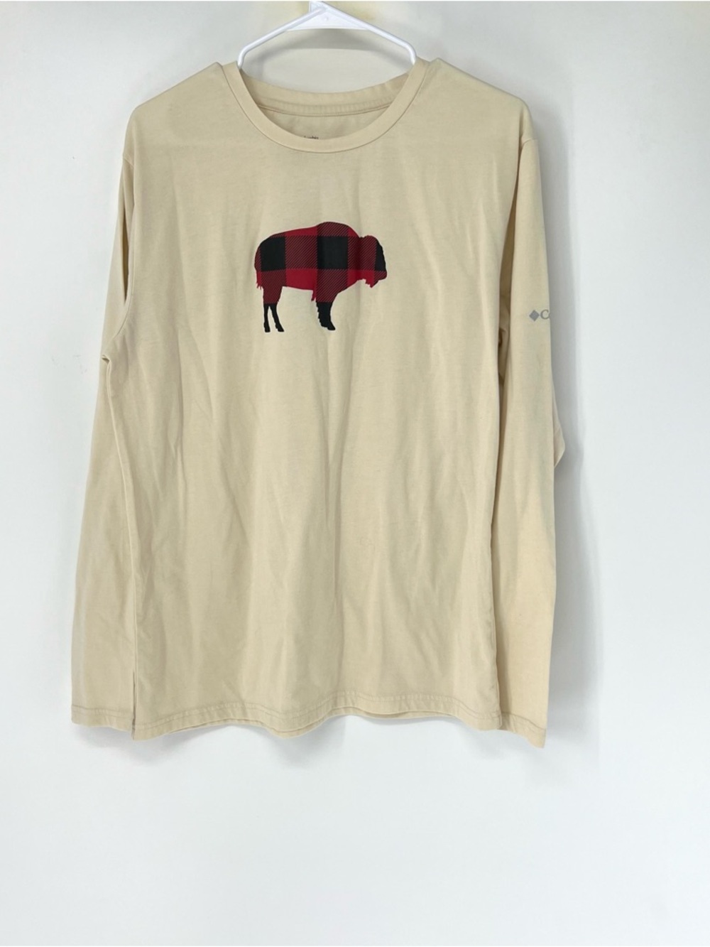 Columbia bison long sleeve pajama top large